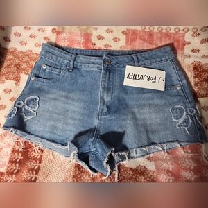J for Justify Blue Denim Shorts